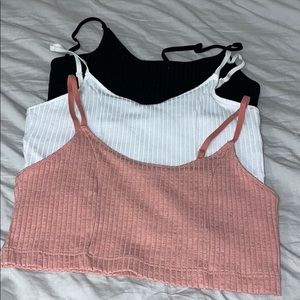Bundle of 3 Aerie Ribbed Chill Bralette Size M